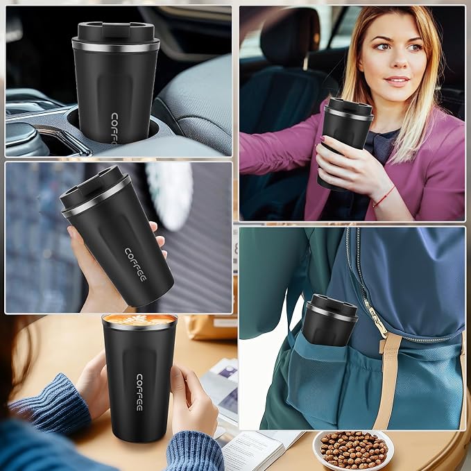 MOMSIV 17oz Travel Coffee Mug, Insulated Coffee Cup - Image 5