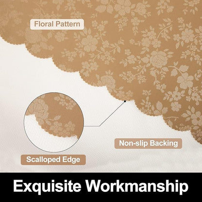 Smiry Square Table Cloth, Waterproof Heavy Duty Vinyl Tablecloths, Wipeable Washable Table Cover for Kitchen and Dining Room (Brown, 70" X 70")