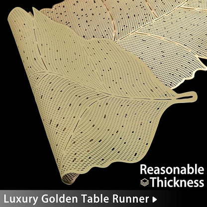FAVE Gold Table Runner 36 Inches Musaleaf Dining Table Runner | Heat Resistant - Image 3