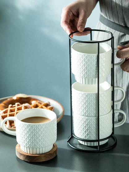 LYEOBOH Stackable Coffee Mugs - Image 7