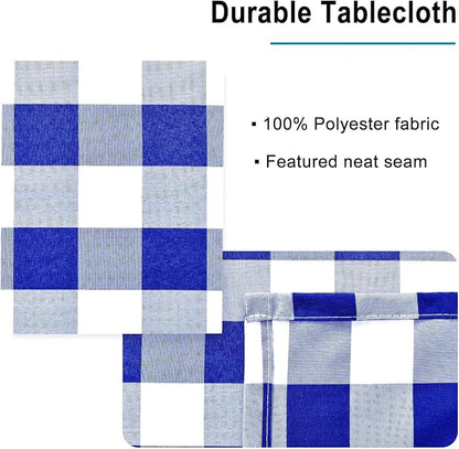 Checkered Tablecloth Rectangle, 70 x 90 Inch - Image 3