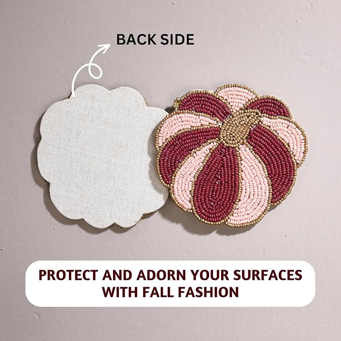 Folkulture Cute Fall Coasters Set of 4 - Image 6