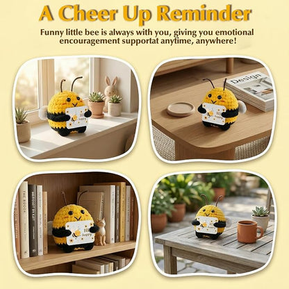 MUJUZE Bee Happy Glass Cup Gift Set, Bee Glass Cup - Image 5