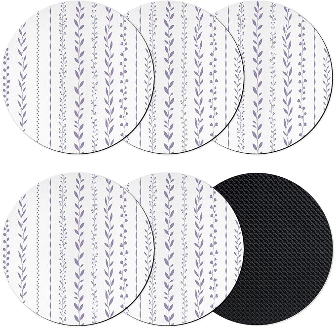 Modern Minimalist Coasters Set of 6, Absorbent Coasters by Unknown