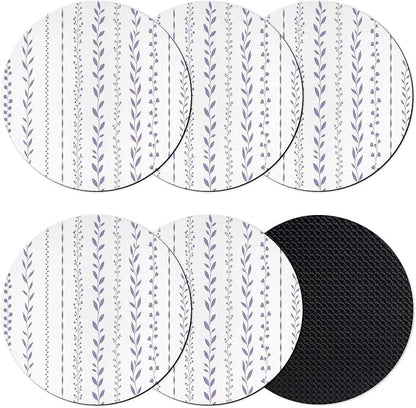 Modern Minimalist Coasters Set of 6, Absorbent Coasters by Unknown