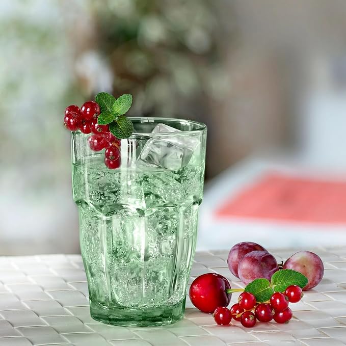 Bormioli Rocco Rock Bar 12.5 oz. Long Drink Stackable Tempered Beverage Glasses - Image 7