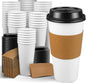 Ginkgo 100 Pack 20 oz Disposable Coffee Cups by HOME