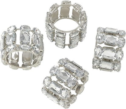 Jeweled Gem Stone Napkin Ring by SaroLifestyle