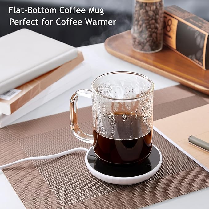 Glass Coffee Mugs, 20 oz Ice Coffee Cups Set of 6, Large Clear Tea Cups - Image 3