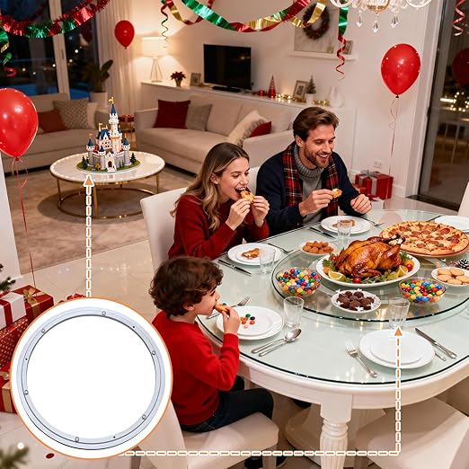 TamBee 14 Inch Lazy Susan Hardware Aluminum Bearing Metal Rotating Turntable Bearing Swivel Plate Hardware Lazy Susan Bearing Lazy Susan Parts Lazy Susan Mechanism Lazy Susan Kit Lazy Susan Base Only