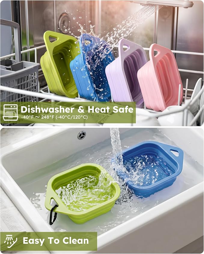 Pecute 2 Pack Foldable Dog Bowls - Image 9