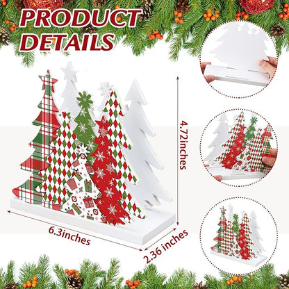 Buffalo Check Christmas Tree Napkin Holder - Image 2