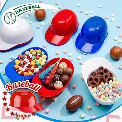 Ice Cream Dessert Baseball Cap Bowls Baseball Helmet Snack Bowl 8 oz Mini Party - Image 4