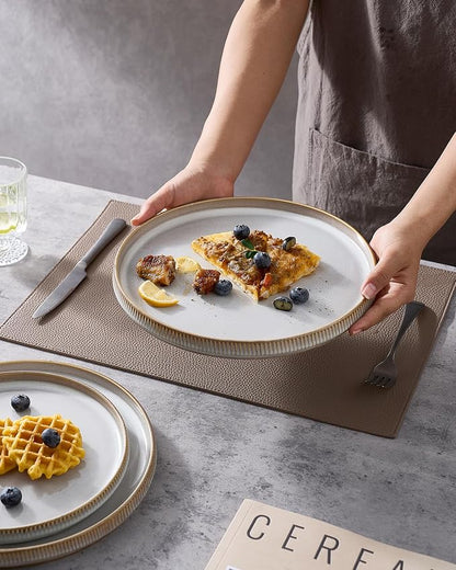 famiware Star Dinner Plates for 6, 10 inches Plate Set, Scratch Resistant - Image 2