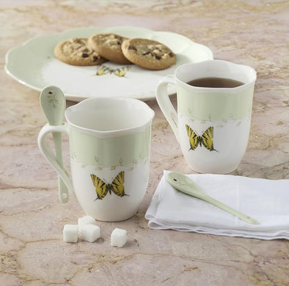 Lenox Dessert Plate Set, Lenox Butterfly Meadow Colors Collection 4-Piece - Image 9