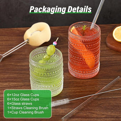 ZMOWIPDL Drinking Glasses Set of 12, - Image 3