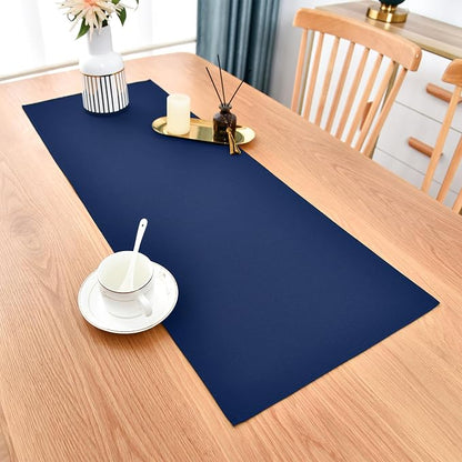 Farmhouse Navy Blue Table Runner Small Short Table Runners 36 Inches Coffee - Image 2