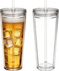 24oz Tumbler with Lid and Straw, Leak Proof and Double Wall Insulated Reusable by Alohastarttg