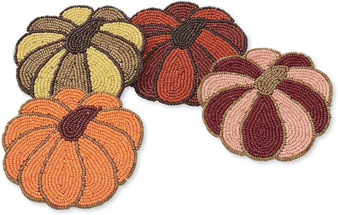 Folkulture Cute Fall Coasters Set of 4 by FOLKULTURE