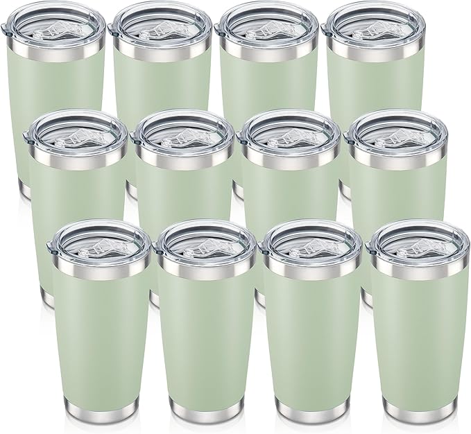 20 oz Tumbler with Lid Stainless Steel Insulated Tumblers Bulk Cups Mug | by Orebigo