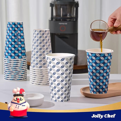 JOLLY CHEF 1000 Pack Paper Coffee Cups 16 oz | Disposable To Go Coffee Cups Bulk - Image 4