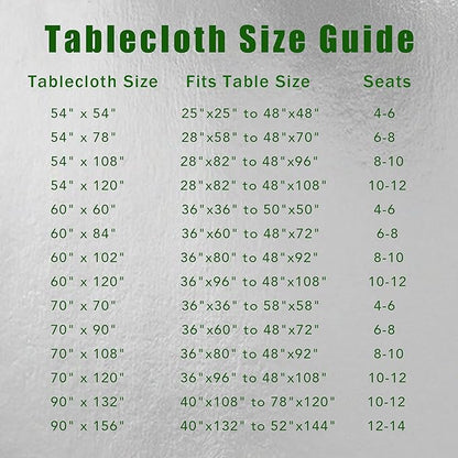 sancua Rectangle Tablecloth - 54 x 108 Inch - Stain and Wrinkle Resistant Washable Polyester Table Cloth, Decorative Fabric Table Cover for Dining Tables, Buffet Parties and Camping, Light Grey
