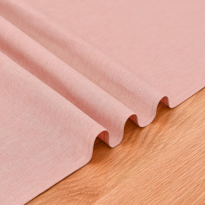 Faux Linen Small Table Runner Water Resistant 13 x 36 in, Coffee Table Runner - Image 6
