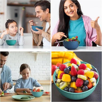 Unbreakable Cereal Bowls 24 oz, Lightweight, Made of Wheat Straw Fiber - Image 2