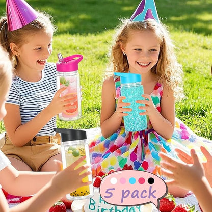 5 Pack 10 Oz Plastic Snow Globe Tumbler - Image 7