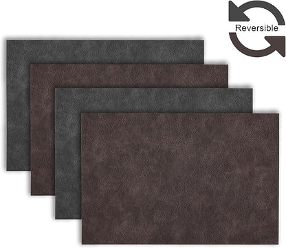 Placemats Set of 4 12" x 18" Heat-Resistant Table Mats for Dining Table Set for 4 Kitchen & Dining Room Decor Farmhouse, Boho, & Modern Style Easy to Clean, Durable & Stylish Table Decor