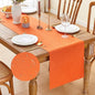 YATOJUZI Orange Table Runner Seasonal Autumn Kitchen Dining Coffee Table by YATOJUZI