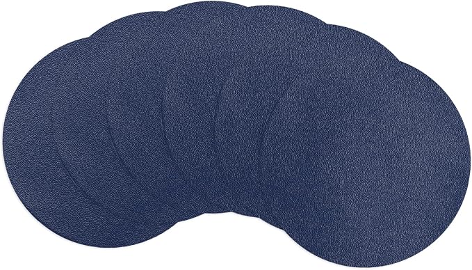 uxcell Round Drink Coasters Set of 6 Dual Sided Non-Slip Non-Stick Waterproof by uxcell