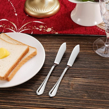 Premium Pearl Edge 4-Piece 6.9-Inch Butter Knife Set | 18/10 Stainless Steel - Image 4