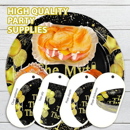96 Pcs The Man The Myth The Legend Party Decorations, Serves 24 | Mens Birthday - Image 6
