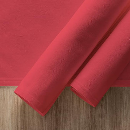 Calicot Placemats Set of 6 100% Cotton Washable Cloth Place Mats, Reusable Table Mats for Spring/Summer & Thanksgiving Christmas Decorations Kitchen Dining Party Wedding (Tomato Red, 13" x 19")