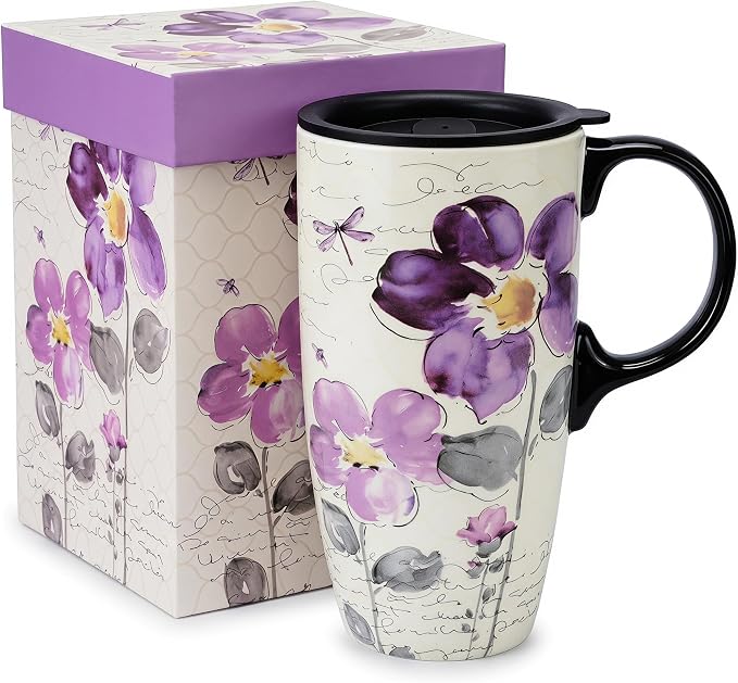 Topadorn 17oz Ceramic Travel Mug by Topadorn