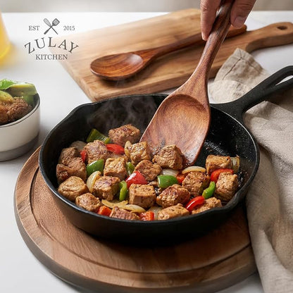 Zulay Kitchen 6 Piece Wooden Spoons - Image 6