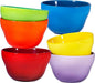 Bruntmor 8 oz Porcelain Bowls Set of 6 - for Ice Cream, Dessert, Soup, Small Side Dishes, Salad, Cereal, Rice - Microwave, Dishwasher and Oven Safe - Gradient Colors