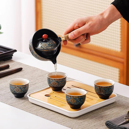 Chinese Tea Set, Chinese Gongfu Tea Set, Portable Teapot Set - Image 2