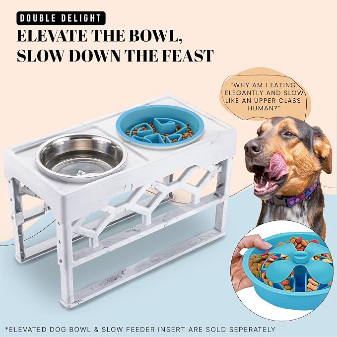 AVERYDAY Slow Feeder Dog Bowls for Large Breeds Fits Raised Feeding Station - Image 8