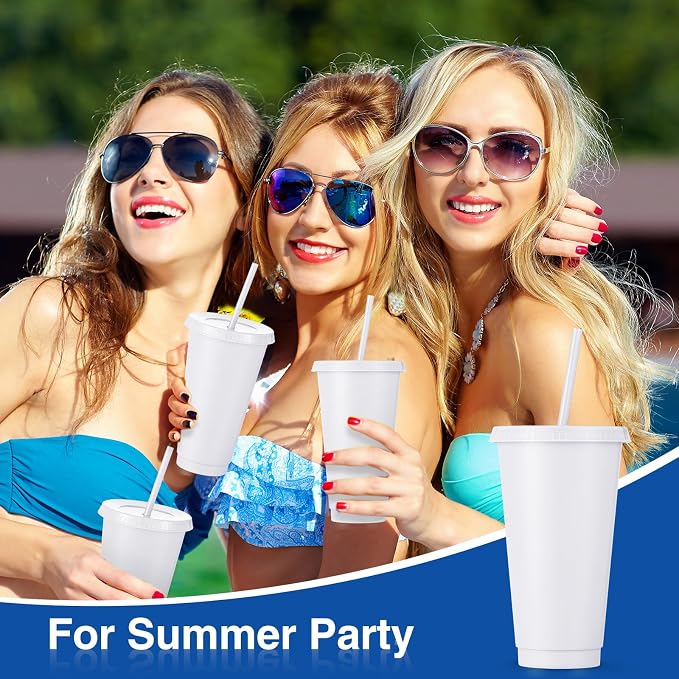 Amyhill 12 Pcs Reusable Plastic Cup - Image 5