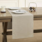 Basic Linen Style Table Runner, 14x48 Inch Natural | Mitered Corner Design by ZEEMARTONLINE