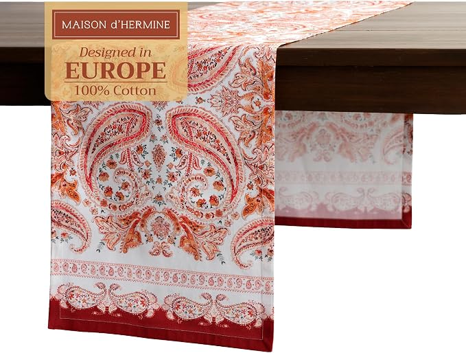 Maison d' Hermine Table Runner 100% Cotton 14.50" x 72" | Table Runners 72 by MaisondHermine