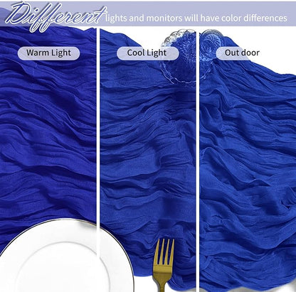 30 Pack Royal Blue Cheesecloth Table Runner 17 x 108 inch Cheese Cloth Table - Image 8