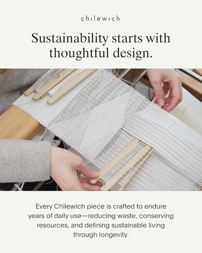 Chilewich Bamboo Placemats Set of 4 - Woven Rectangle Placemats - Reusable, Stain-Resistant, Indoor/Outdoor Tabletop Protection - 19" x 14" - Dune