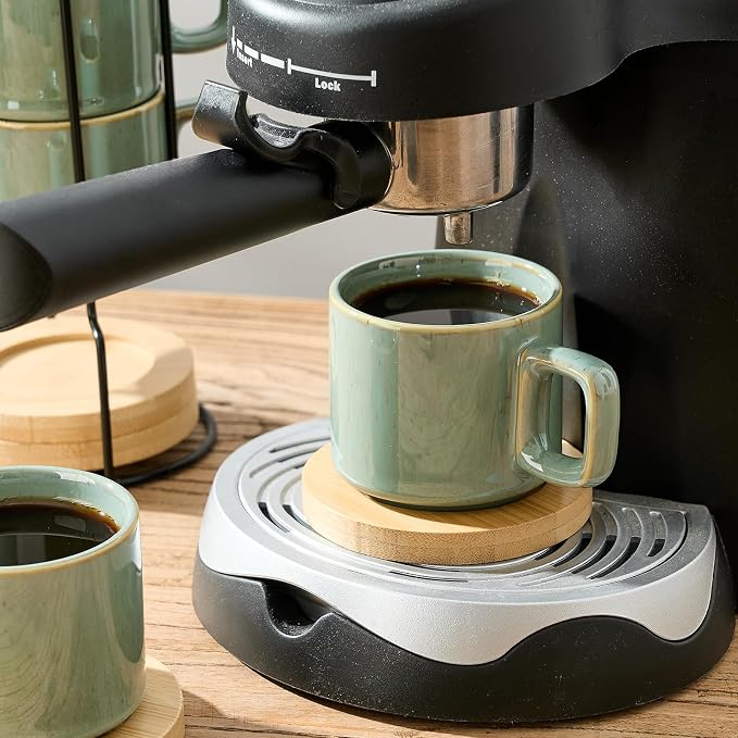 LUKA Porcelain Stackable Espresso Cups - Image 7