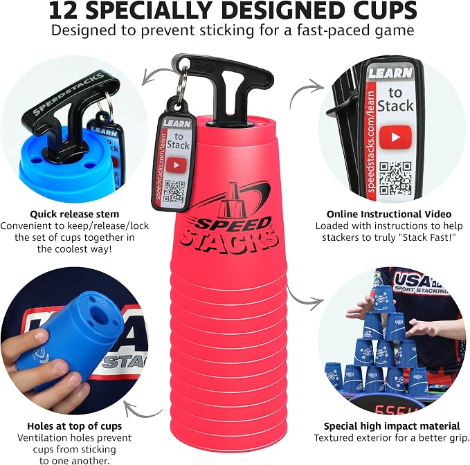 Speed Stacks | Official Sport Stacking Set, Low Friction | WSSA Approved - Image 5