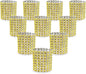 KPOSIYA Napkin Rings, Pack of 60 Rhinestone Napkin Rings Diamond Adornment for Place Settings, Wedding Receptions, Dinner or Holiday Parties, Family Gatherings (60, Gold)