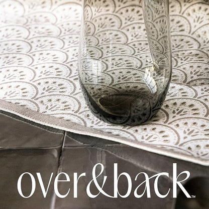 Over&Back 18x108 Hand-Blocked Printed Cotton Table Runner - Image 6