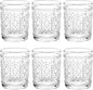 Bekith 6 Pack Drinking Glasses, 9.5 oz Romantic Water Glasses by Bekith